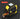 Yellow and black laser measure with digital display on a dark background