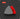 Two triangular sanding or grinding discs shown on a dark gray background with concentric circle graphics. One disc has a black and white geometric pattern, and the other is bright red with the text '100' printed on it.
