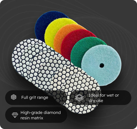 Diamond Polishing Pads 3–7"