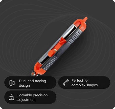 Precision Contour Scribing Ruler