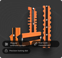 Modular Contour Gauge with Interlocking System