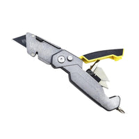 All-Metal Folding Utility Knife – Screwdriver & Quick-Change Blade, Multi-Tool Cutter