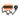 Black and orange alloy contour gauge combination set 1.