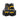 Black and yellow tool vest with multiple pockets on a white background