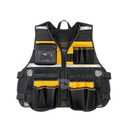 Work Tool Vest – Safety, Multi-Pocket, Zippered Tool Storage