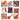 Collage of a red measuring tool set with various uses on a white 