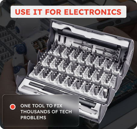 138-in-1 Precision Electric Mini Screwdriver Set