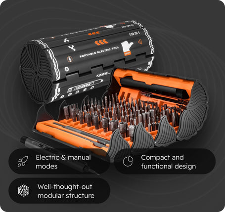 138-in-1 Precision Electric Mini Screwdriver Set