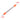 Mechanical pencil with orange grip and metal spring on a white background