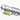 Metal caliper with brass component on a white background
