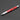 Red pen with a small level on a dark gray background