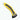 Yellow and black utility knife on a white background.
