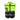 Green and black vest on a white background.