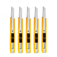 Yellow 9mm Utility Knife – Snap-Off Blade with Auto-Lock