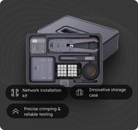 Complete Network Installation Tool Kit with Cable Crimper & Tester
