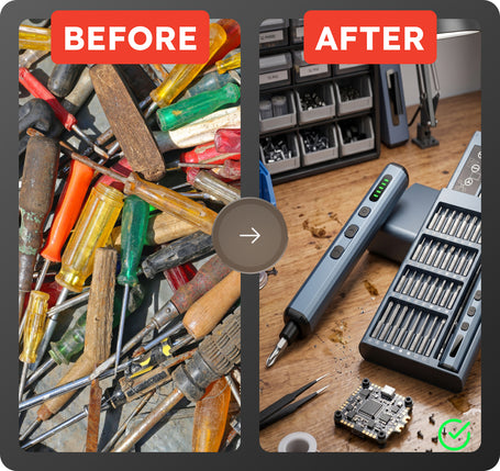Cordless Multi-Function Screwdriver Kit