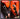 Before and after comparison of a drill bit held by a hand against an orange background.