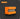 An orange rectangular metal mesh filter cartridge with a slotted side, shown on a dark gray background with concentric wave patterns and an orange label reading 'GRIT 100 1 PC'.