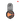Black and orange laser level on a white background
