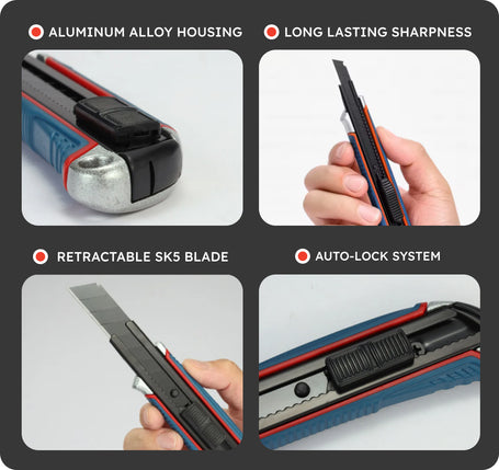 Advantages of the heavy duty 18mm utility knife