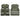 Army green utility vest with multiple pockets and reflective stripes on a white background