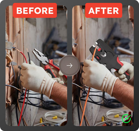 Working with wires with Industrial SN Crimping Tool Kit with Modular Dies & Wire Stripper