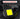 Lighting device with yellow square and text highlighting versatility on a dark background