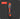 Scribing ruler with orange handle on a black background