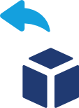 Return icon with a box and arrow.
