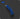 Blue utility knife on a dark background with 'BLUE' label