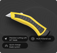 Retractable Utility Knife — Rugged Box Cutter