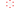 Social media icon featuring a white globe symbol with red dots on a transparent background.