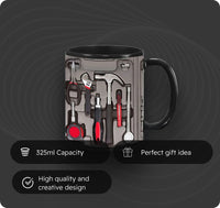 Toolbox Coffee Mug with Wrench Design