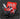 Set of toy tools in a red toolbox on a dark background